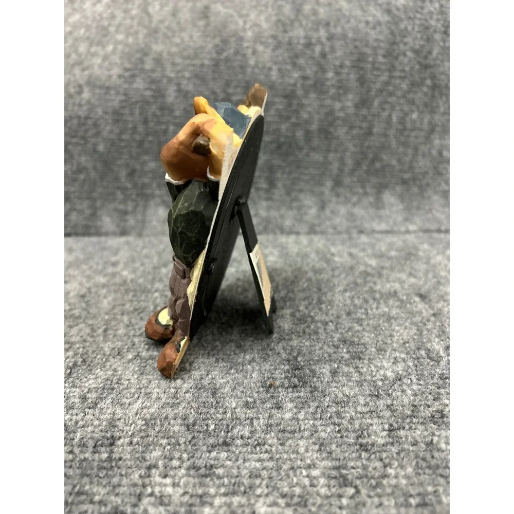Vintage Golf Horse Picture Frame Resin Hand Painted Golfer Gift M21262